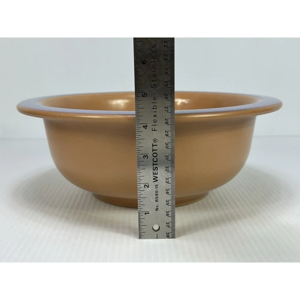 Vintage Heavy Stacking Stonewear Serving‎ Baking Bowl Periwinkle 11 3/8